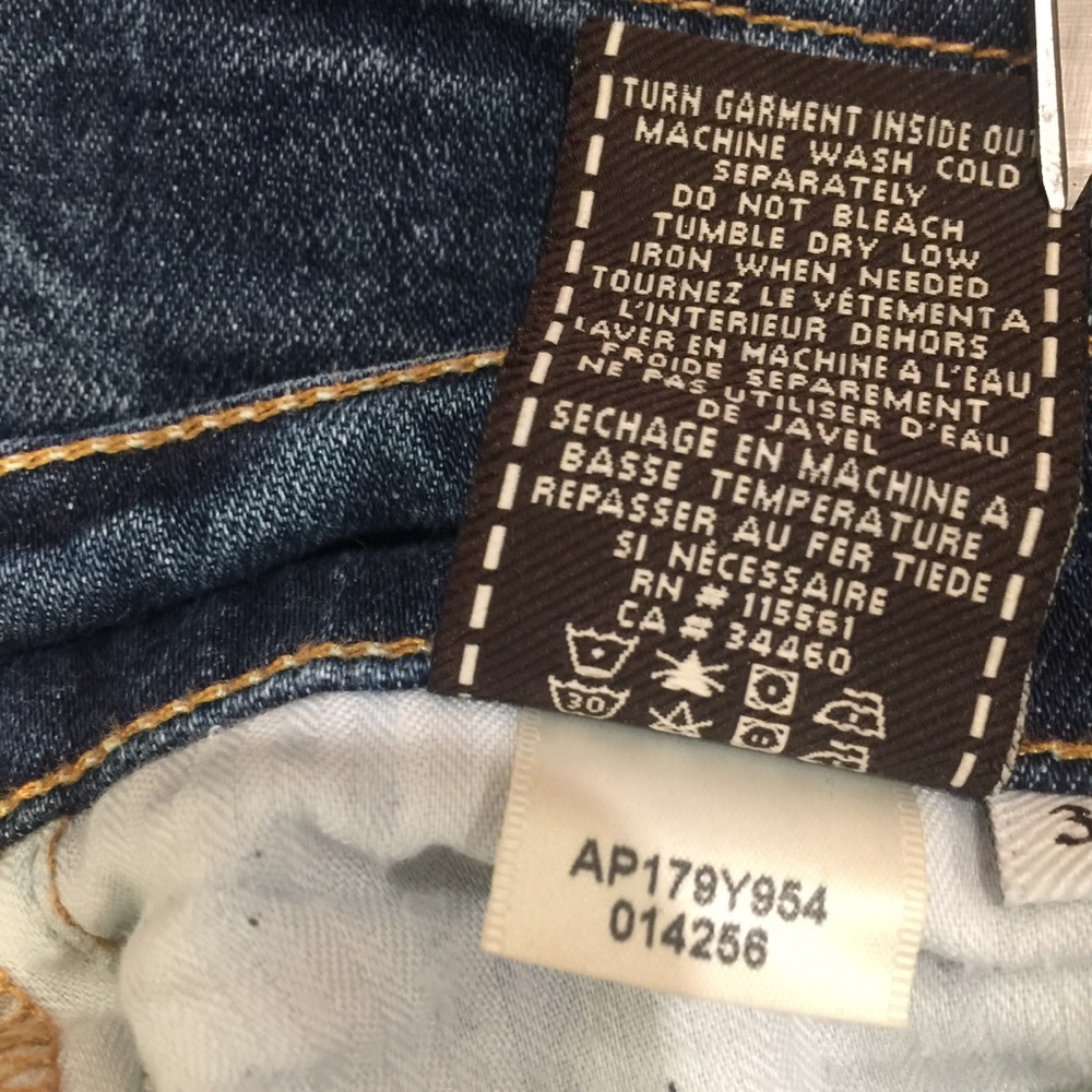 7 FOR ALL MANKIND ROXANNE STRETCH JEANS SZ 30 - Picture 8 of 8